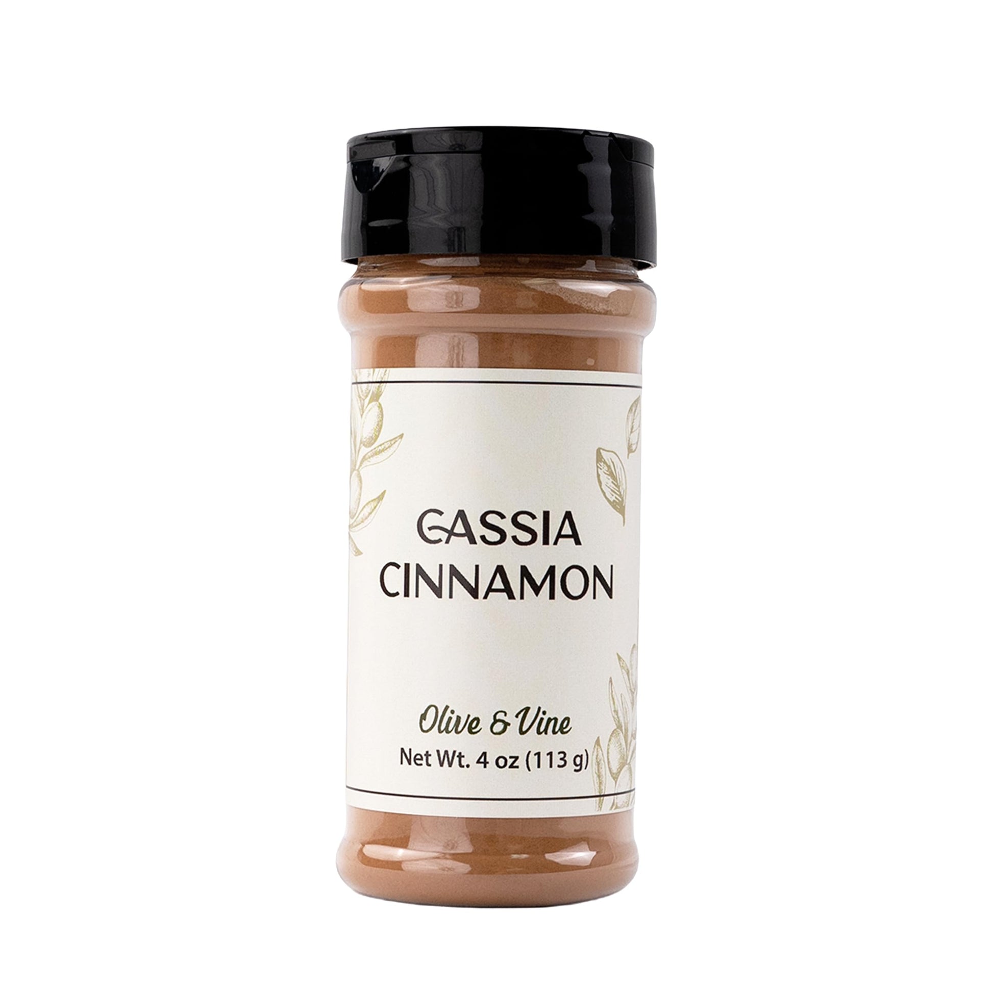 Olive & Vine Cassia Cinnamon, Warm & Spicy, For Baking & Desserts, Rich Tradition, Authentic Taste, For Global Recipes (4 Ounce)