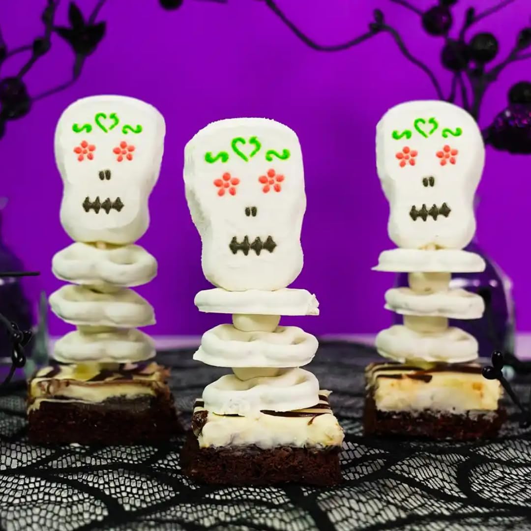 Halloween Peeps - Ghosts, Skulls, Monsters & Pumpkins - Gift Bundle Of 4, 3Oz. 6Ct Boxes (One Each) By Lyzas Sweets &