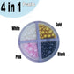 Edible 4 In1 Pearls Sugar Sprinkles 6 Oz, Mix Size Candy Pearl For Cake Decorating And Cupcake Toppers Cookie Decorations Ice Cr