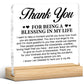 Thank You Gifts for Women Men Friends Mom, Religious Gift Friendship Present Thanksgiving Day Gifts for Family Member, Thank You