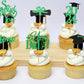 Graduation Cupcake Toppers 2024 Green,Glitter Class Of 2024 Cupcake Toppers Supplies,Class Of 2024 Congrats Grad Cap Diploma Cup