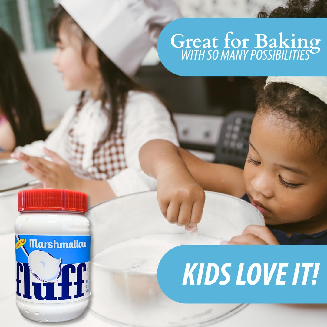 Marshmallow Fluff | Traditional Marshmallow Spread and Cr? | Gluten Free, No Fat or Cholesterol (Regular - Classic, 7.5 Ounce (P