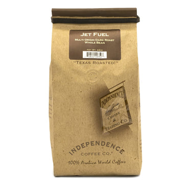 Independence Coffee Co. Jet Fuel Intense And Heavy Body, Dark Roast Whole Bean Coffee, 24 Ounce Bag (Packaging May Vary)