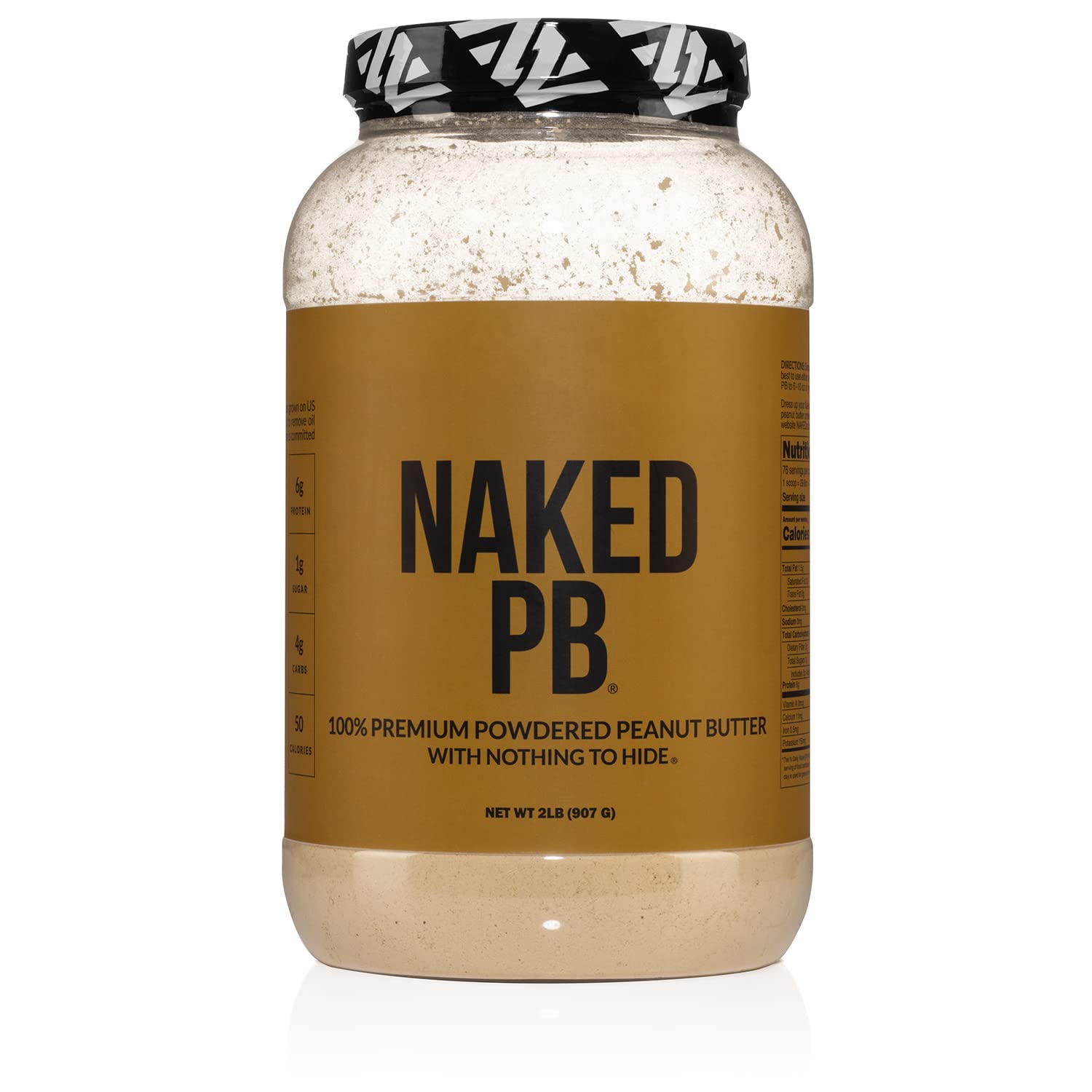 2 Lb Powdered Peanut Butter From Us Farms - Bulk, Only 1 Ingredient - Roasted Peanuts, Vegan, No Additives, Preservative Free, N