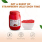 Fanale Coconut Jelly Topping Nata De Coco For Boba Tea | Ice Cream | Yogurt | Smoothie | Milk Tea | Desserts (Strawberry Heart S