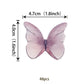 Rssta i 48 Pack Edible Butterflies for Cake Decorating, Purple Paper Cupcake Toppers