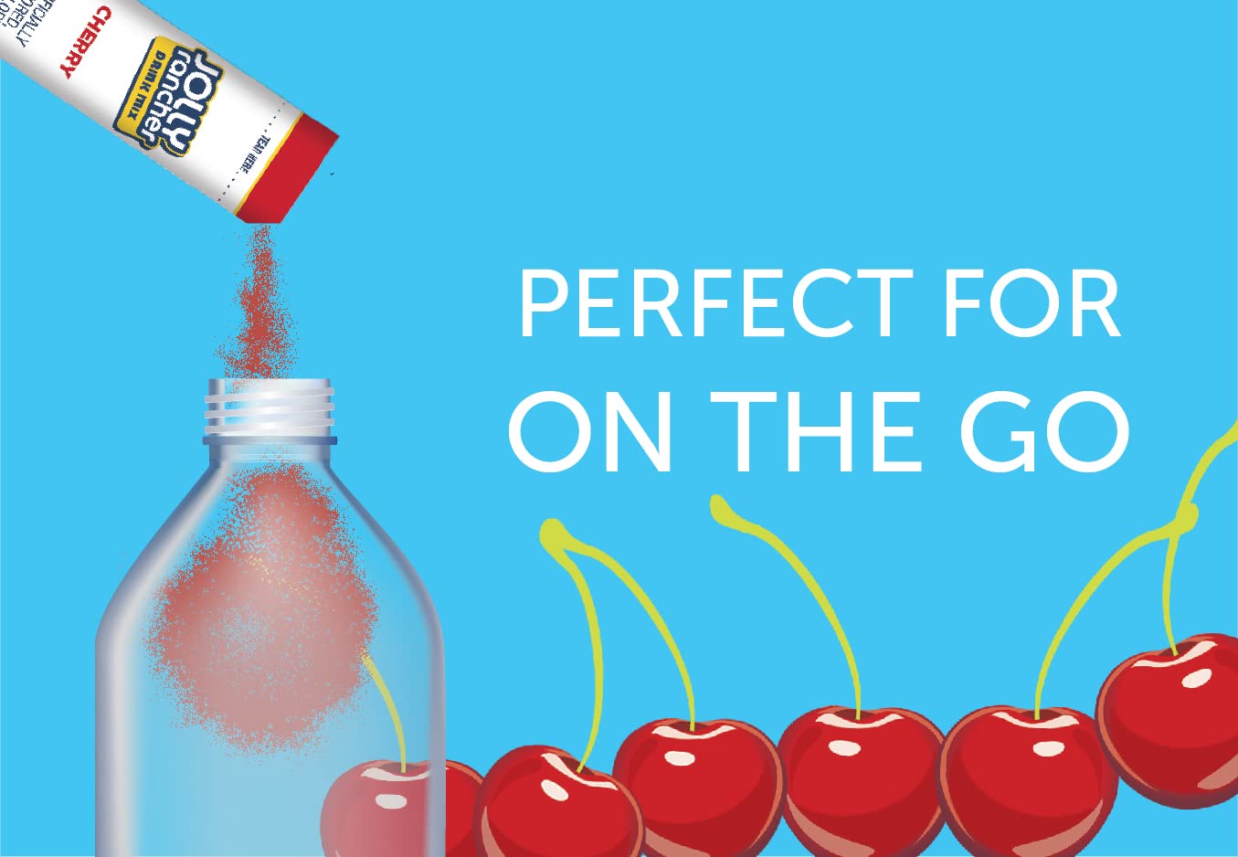 SINGLES TO GO! Jolly Rancher Drink Mix - Cherry Flavor - 12 Boxes with 6 Packets Each - 72 Total Servings - 0.57 Ounce per Pack -