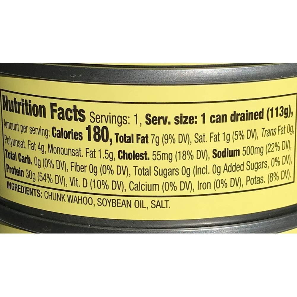 FIJIAN MADE Chunk Style Wahoo Canned Fish, Pack of 6, 5 Oz Cans, Lightly Tasting Tuna Alternative