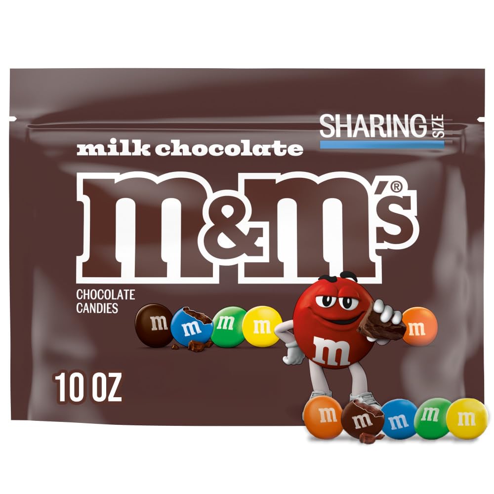 M&MS Milk Chocolate Summer Candy Sharing Size Bag, 10oz