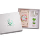 The Vedas Tea Chest Enhanced Tea Gift Set | 48 Handstitched Cotton Teabags | 12 Flavours | 1 The Vedas Branded Mug With Infuser | 1 Sand Clock Specially Designed For Our Teas | 1 Coaster
