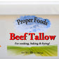 Proper Foods 100% Grass-Fed Beef Tallow - Pasture Raised - For Cooking, Baking & Frying - 16 Oz