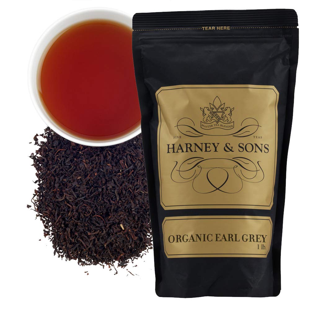 Harney & Sons Organic Earl Grey Loose Tea, 16 Oz, Pack of 1, Model 50320