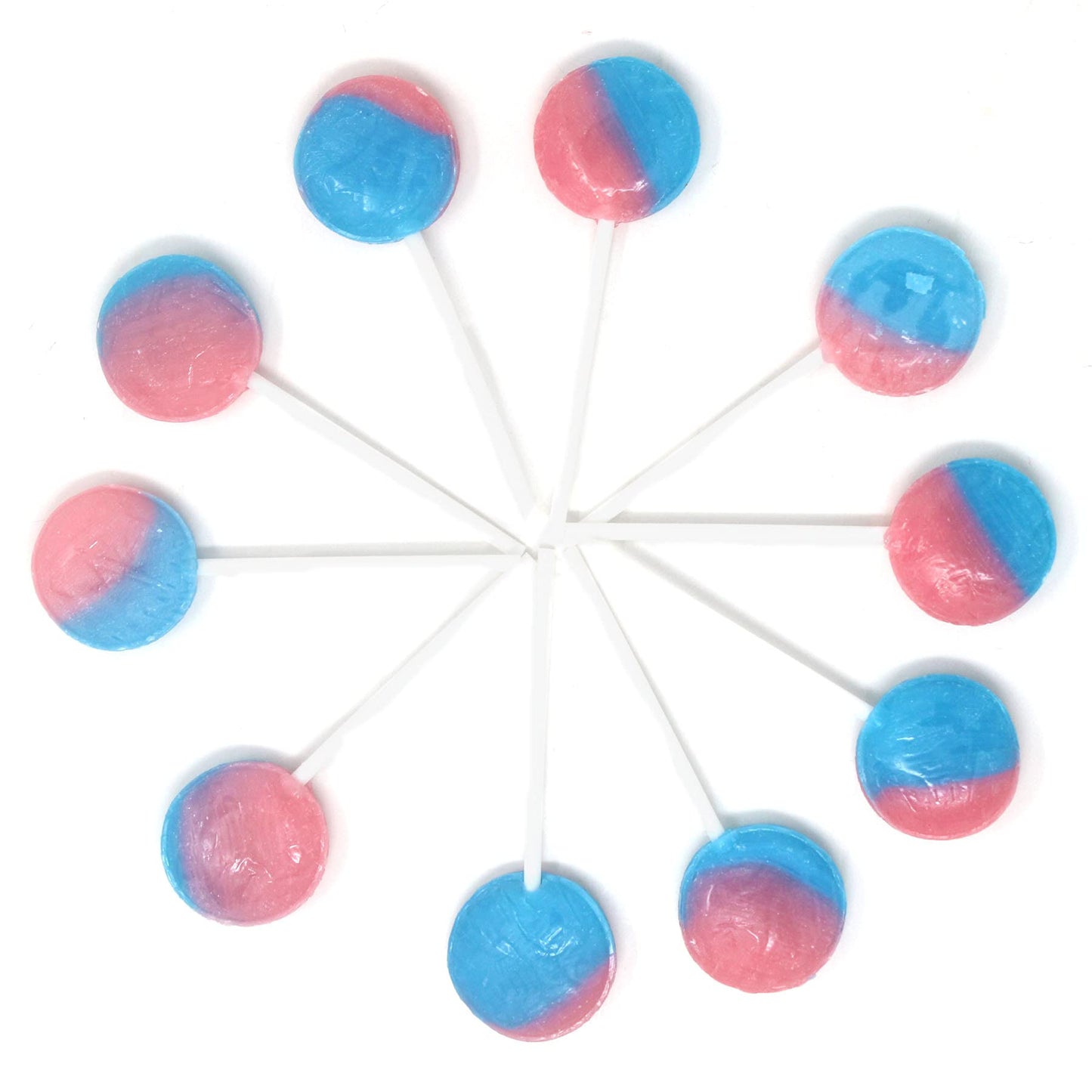 Cotton Candy Lollipop Suckers Individually Wrapped (30 Pack)