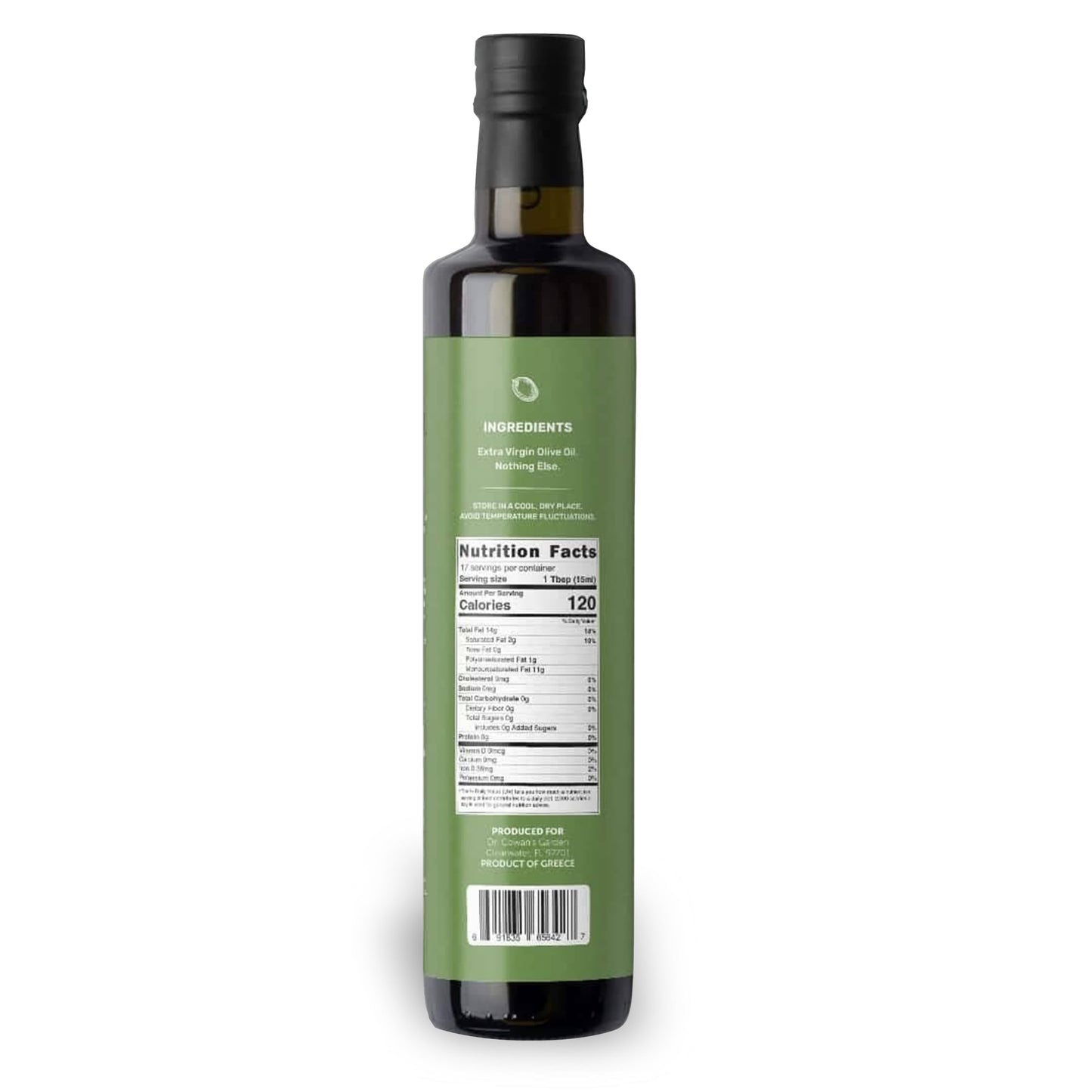 Dr. Cowans Garden 300+ Polyphenol Greek Extra Virgin Olive Oil - Single Estate Extra Virgin Olive Oil With Highest Polyphenols S