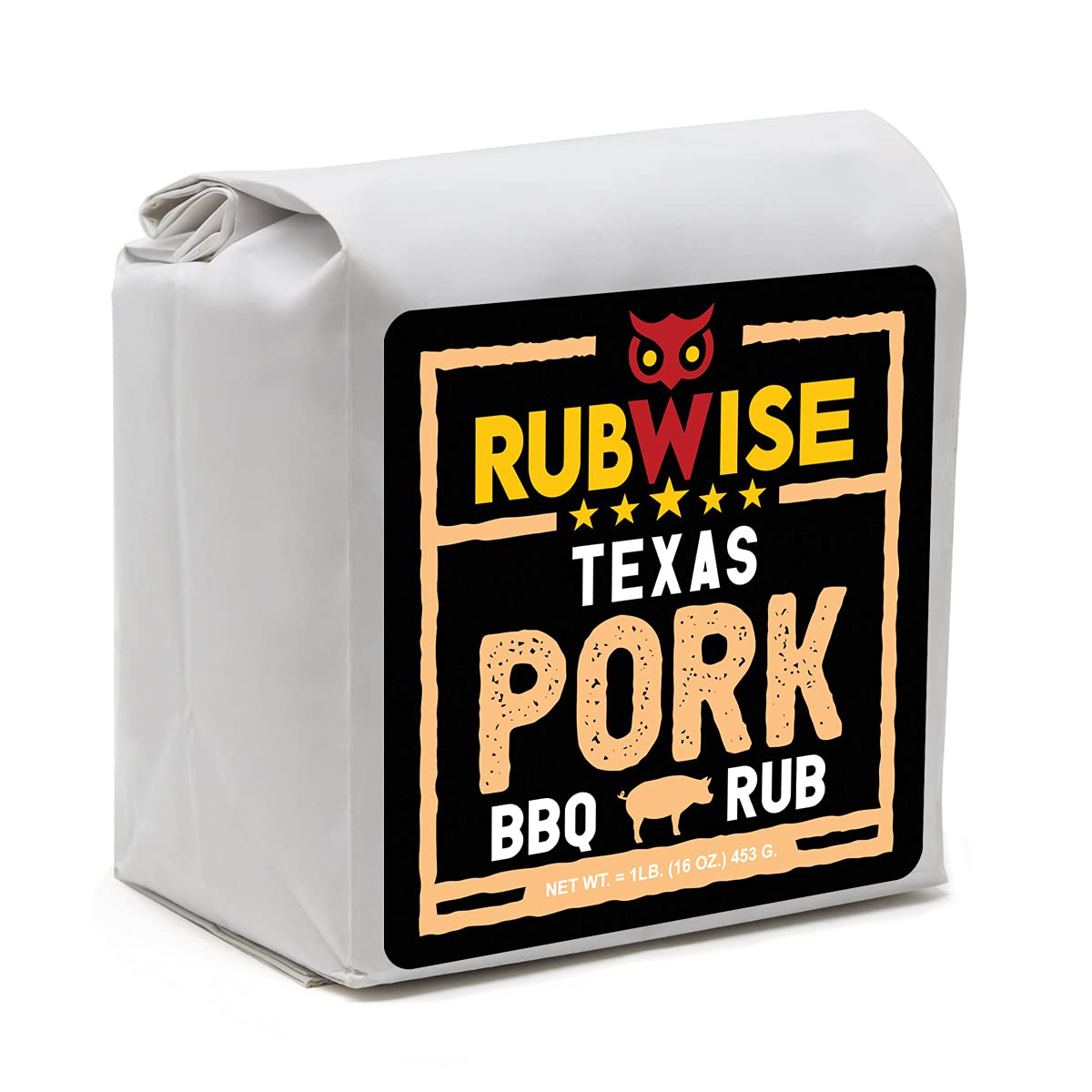 Five Star Seasonings RubWise Texas Style BBQ Pork Rub, 16 Ounce, No MSG, Ideal for Smoking and Grilling Meat
