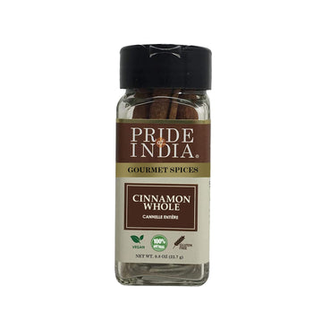 Pride Of India | Cinnamon Bark Whole 0.8 Oz (22.67 Gm) Small Dual Sifter Bottle | Freshly Sourced From India | Gourmet Whole Spi
