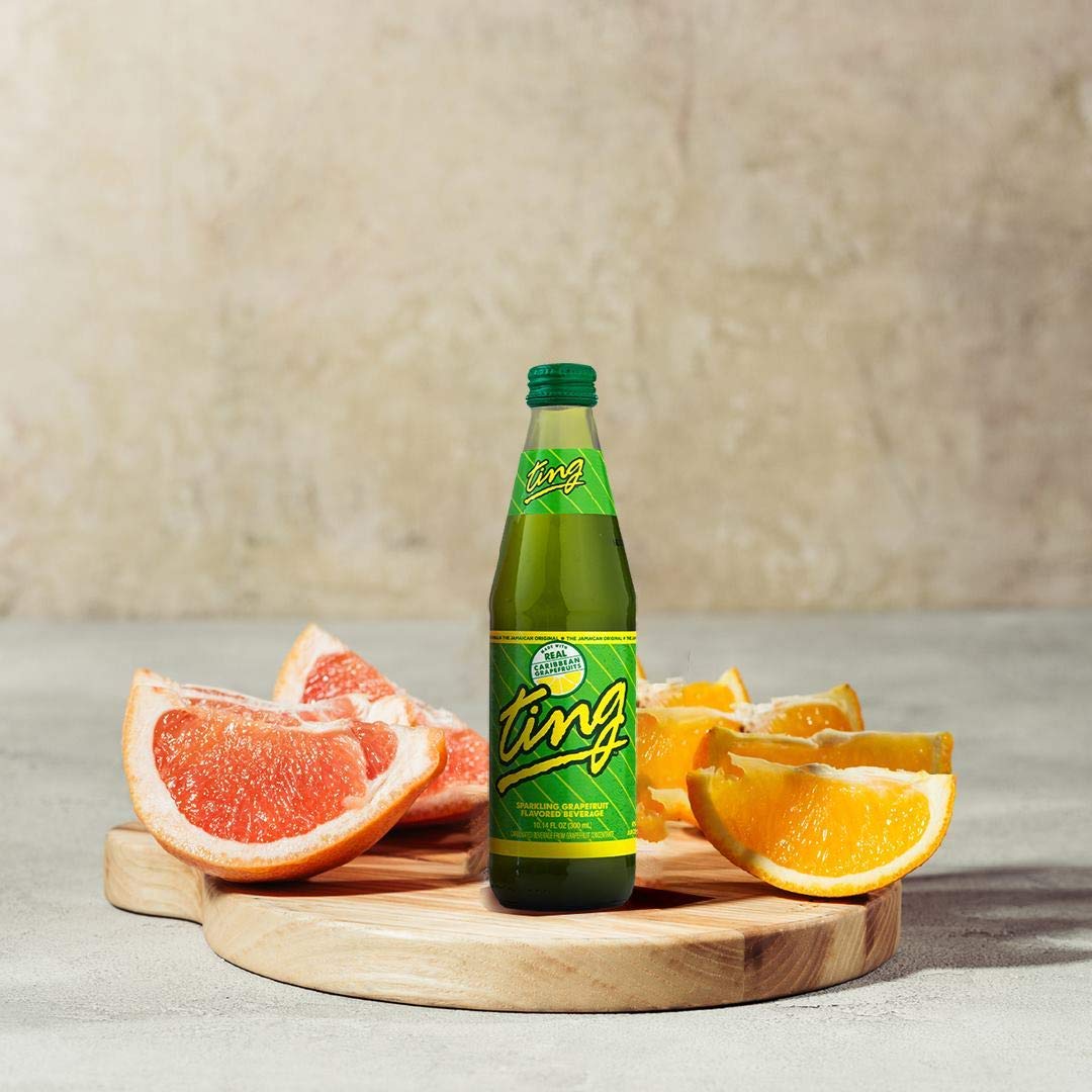 Ting, Sparkling Jamaican Grapefruit Flavored Beverage, 10.14Oz Glass Bottle (Pack Of 6, Total Of 60.84 Fl Oz)