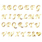 Gyufise 28Pcs Gold Acrylic Alphabet Cake Toppers, Custom Cupcake Picks A-Z, Small Mirrored Gold for Weddings, Baby Showers, Birthdays