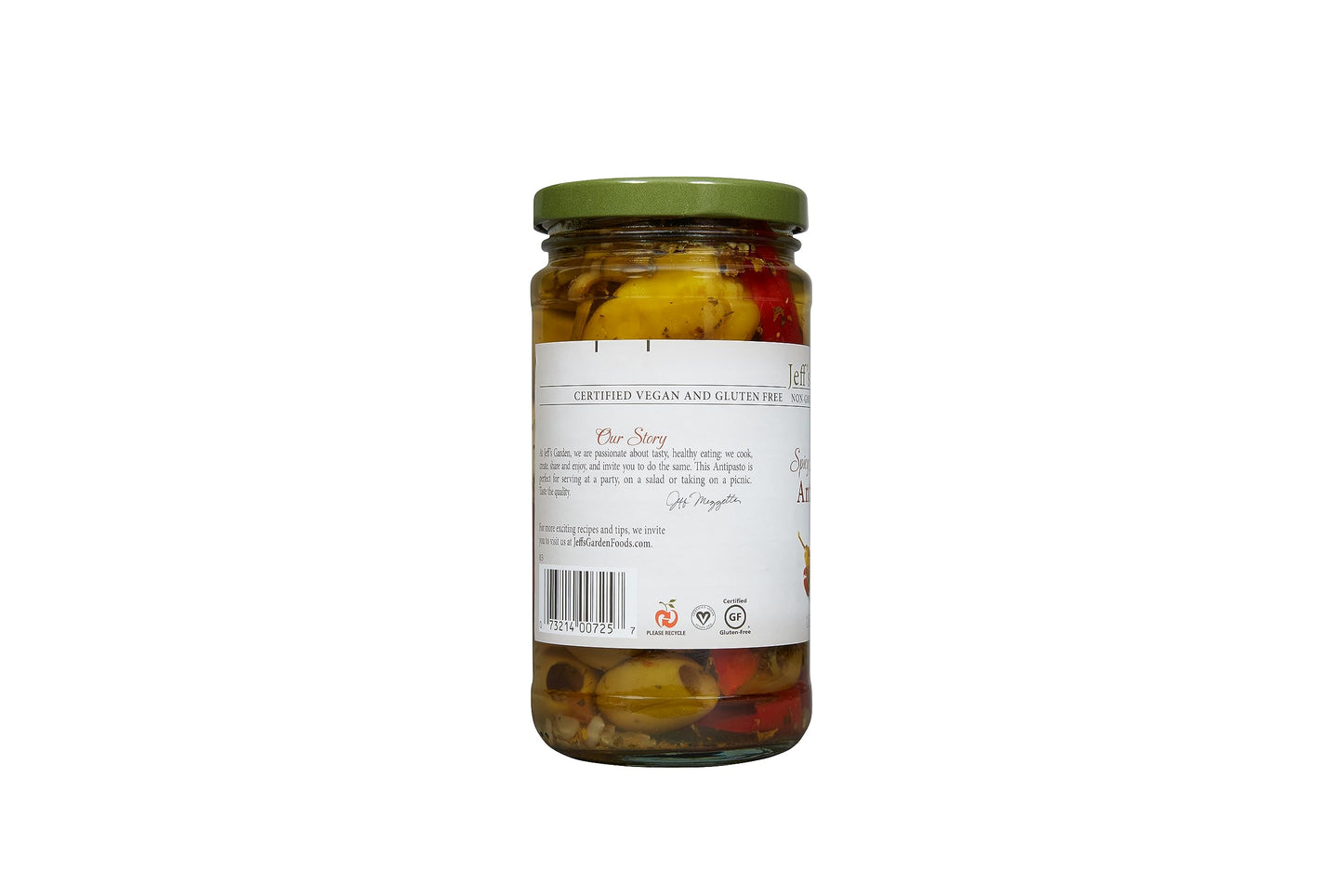 Jeff'S Garden Spicy Italian Olive Antipasto | Non-Gmo, Gluten Free, Keto, Vegan | 12 Fluid Ounce Jar (Pack Of 6)