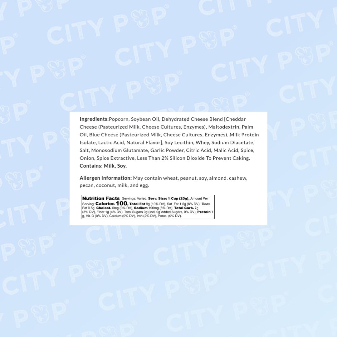 City Pop Dill Pickle Gourmet Popcorn - 4.8oz, Made in USA, GMO-Free, Great for Snacks, Gifts, and Movie Nights
