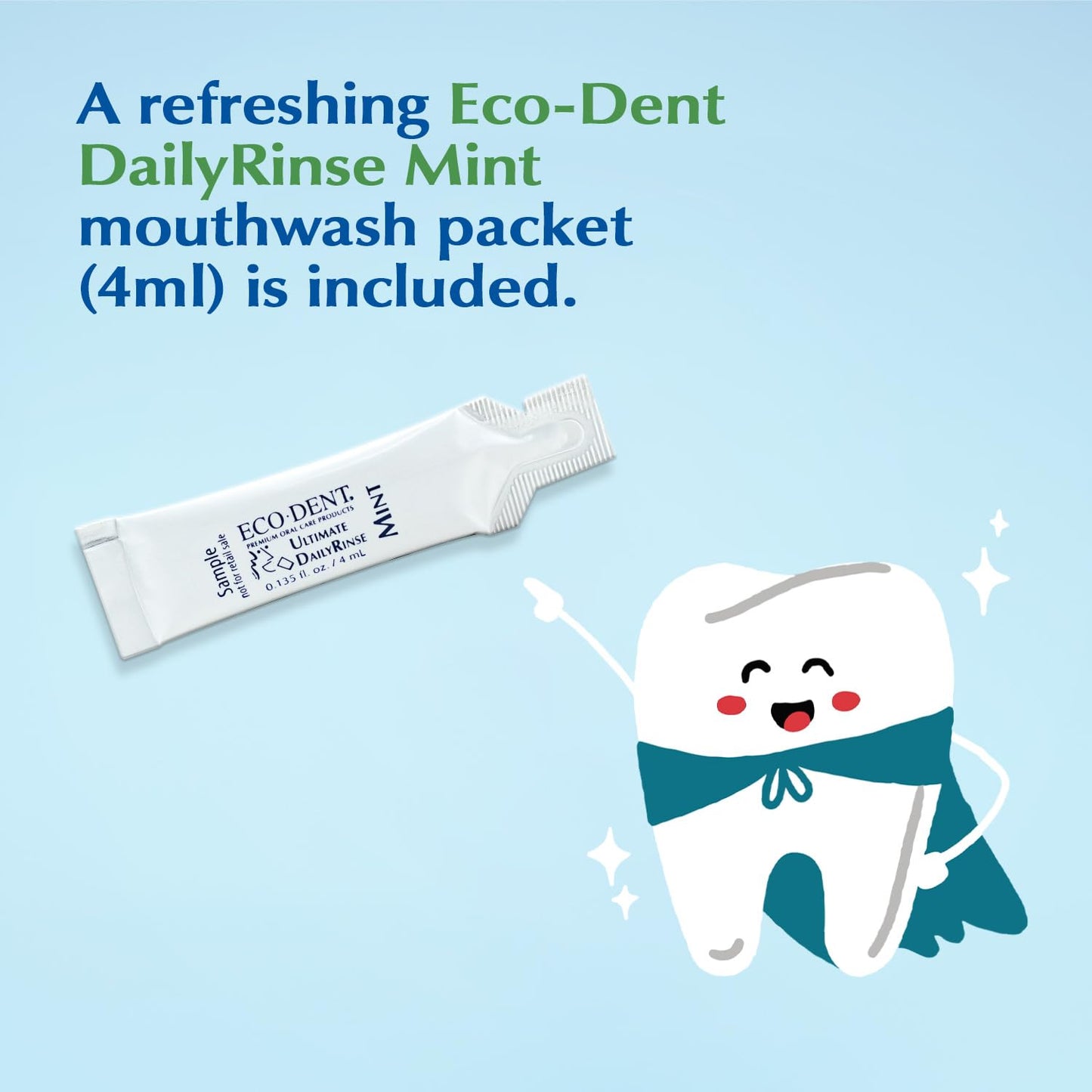 Eco-Dent Dailycare Baking Soda Toothpowder, Cinnamon - Fluoride-Free Toothpaste Powder, Sls-Free Tooth Powder With Baking Soda,