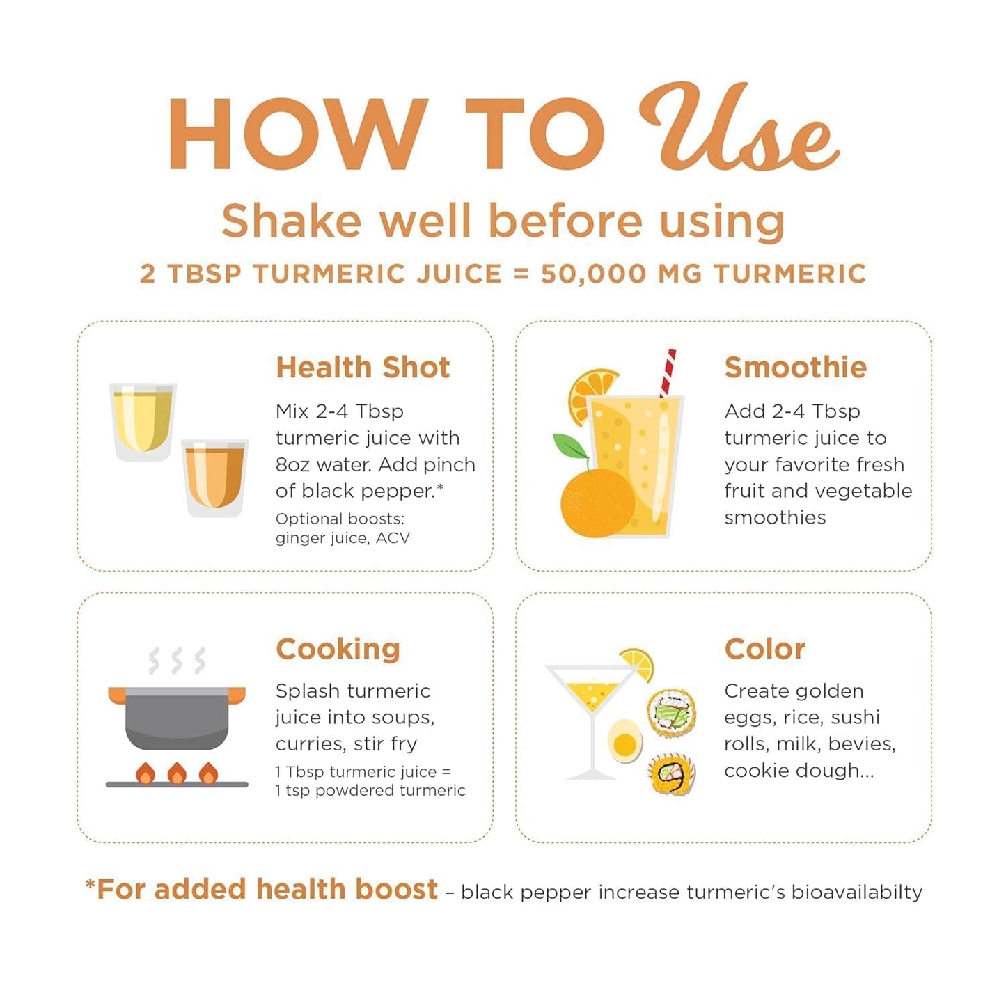 The Ginger People Fiji Turmeric Juice, 8 oz Glass Bottles (Pack of 6)