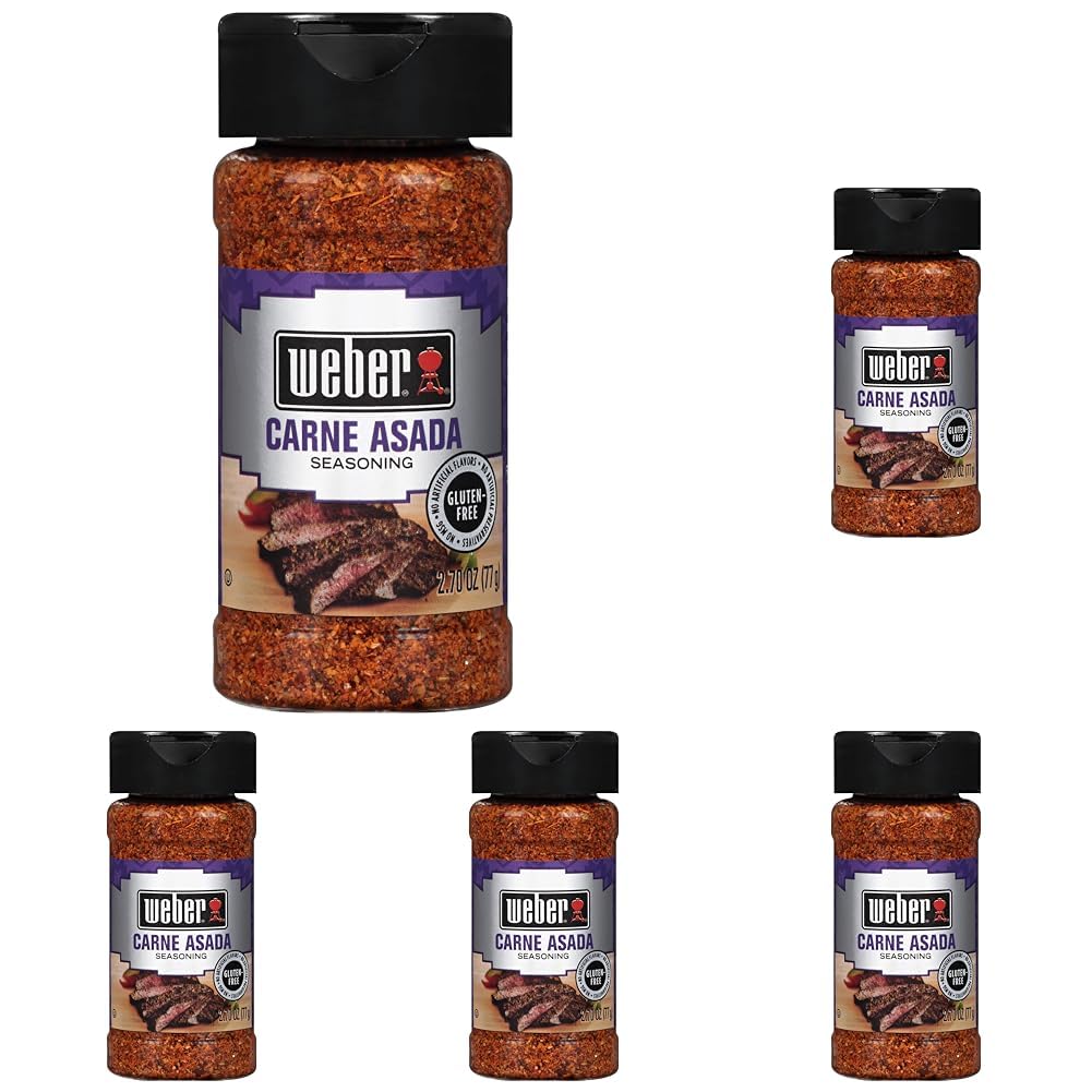 Weber Carne Asada Seasoning, 2.70 Ounce Shaker (Pack of 5)