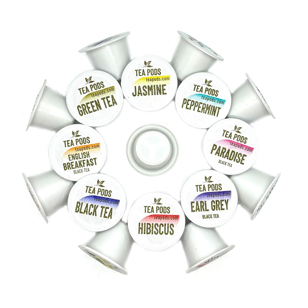 TEA BOQUETE Tea Pods Variety Pack - 8 Flavors for Nespresso OriginalLine - 18 Count