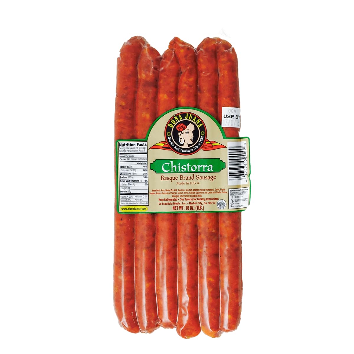 Spanish Sausage & Iberico Ham Combo: Chistorra Espaola, Morcilla De Cebolla, Iberico Acorn-Fed Ham - Authentic Spanish Pork Saus