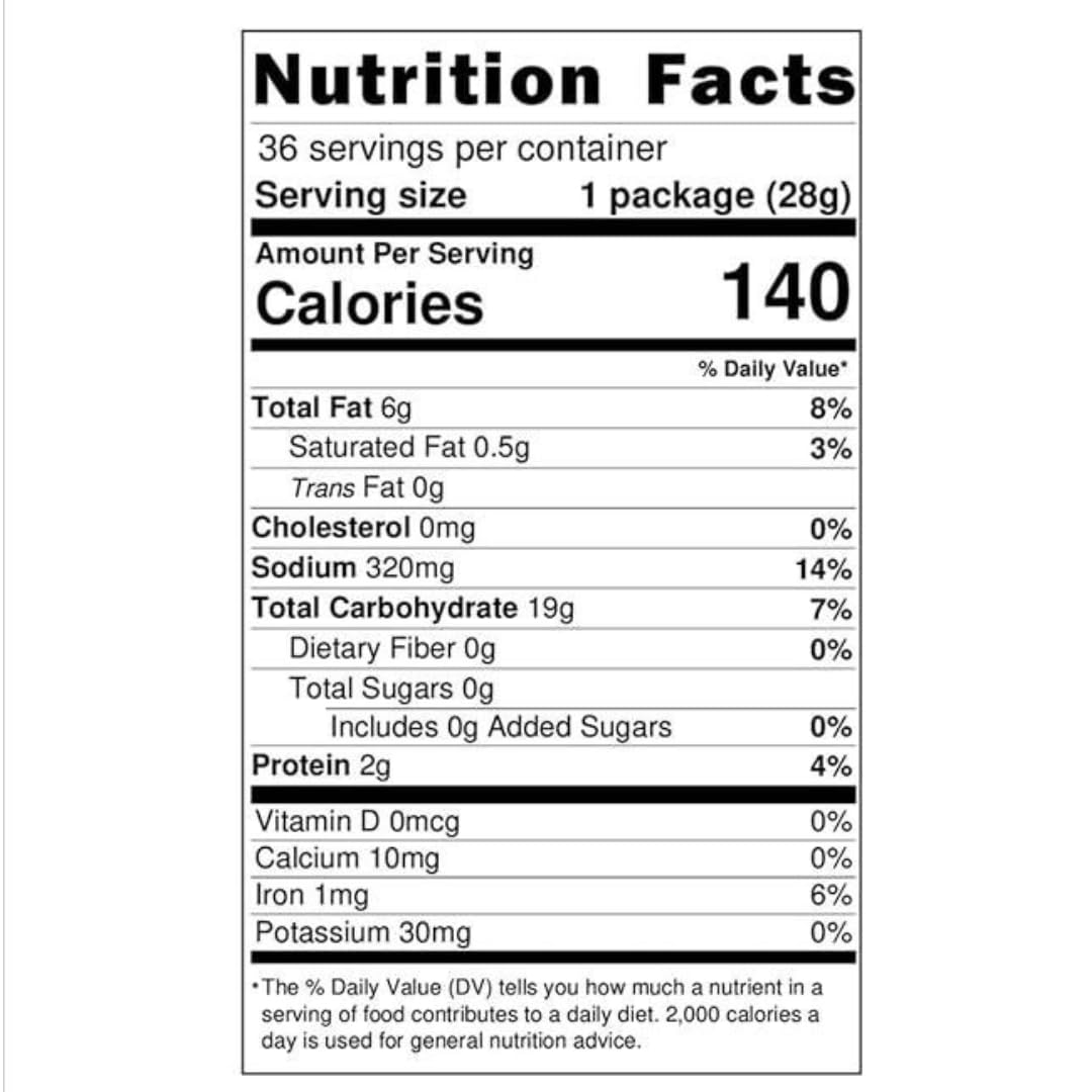 Original Seasoned Pretzel Twists, 1 oz Bags, 36 Count (36 Count(1 Pack))