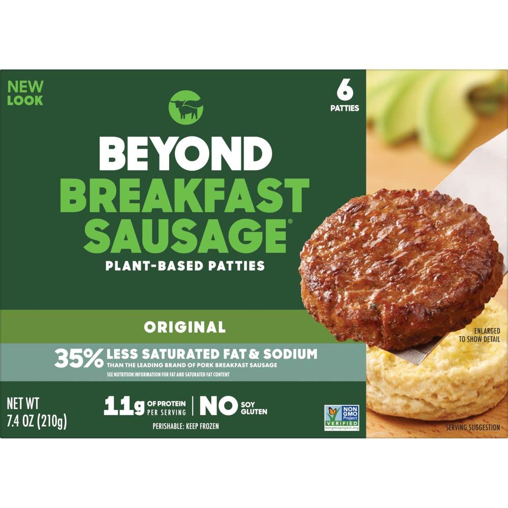 Beyond Breakfast Sausage Plant-Based Patties, 7.4 Ounce