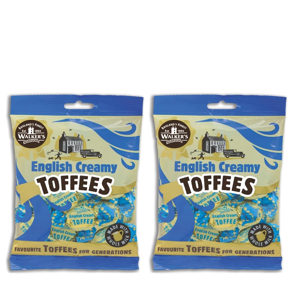 Walkers' Nonsuch English Creamy Toffees | With Whole Milk & Butter | Imported From Uk | Traditional British Sweets | Classic Eng