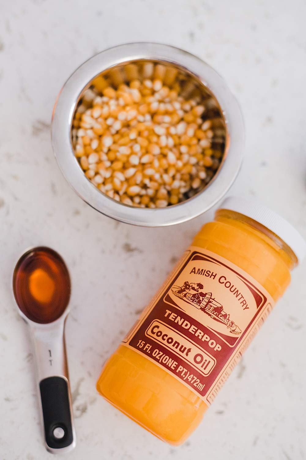 Amish Country Popcorn | Coconut Oil | Vegan, Tree Nut And Peanut Free | Old Fashioned, Non-Gmo And Gluten Free (15 Oz)