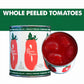 SMT San Merican Tomato Whole Peeled Tomatoes, 28oz (Pack of 6) - Grown in the USA, 1.75 lb Total Weight