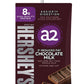 Hersheys A2 Milk 2% Reduced Fat Chocolate Milk, 8 fl oz, 12 Pack - Aseptic