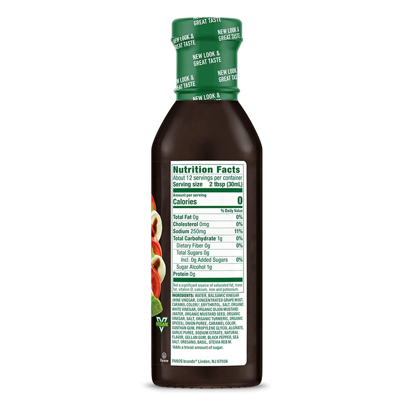 Walden Farms Balsamic Vinaigrette Salad Dressing, Calorie-Free, Gluten-Free, 12 Fl Oz