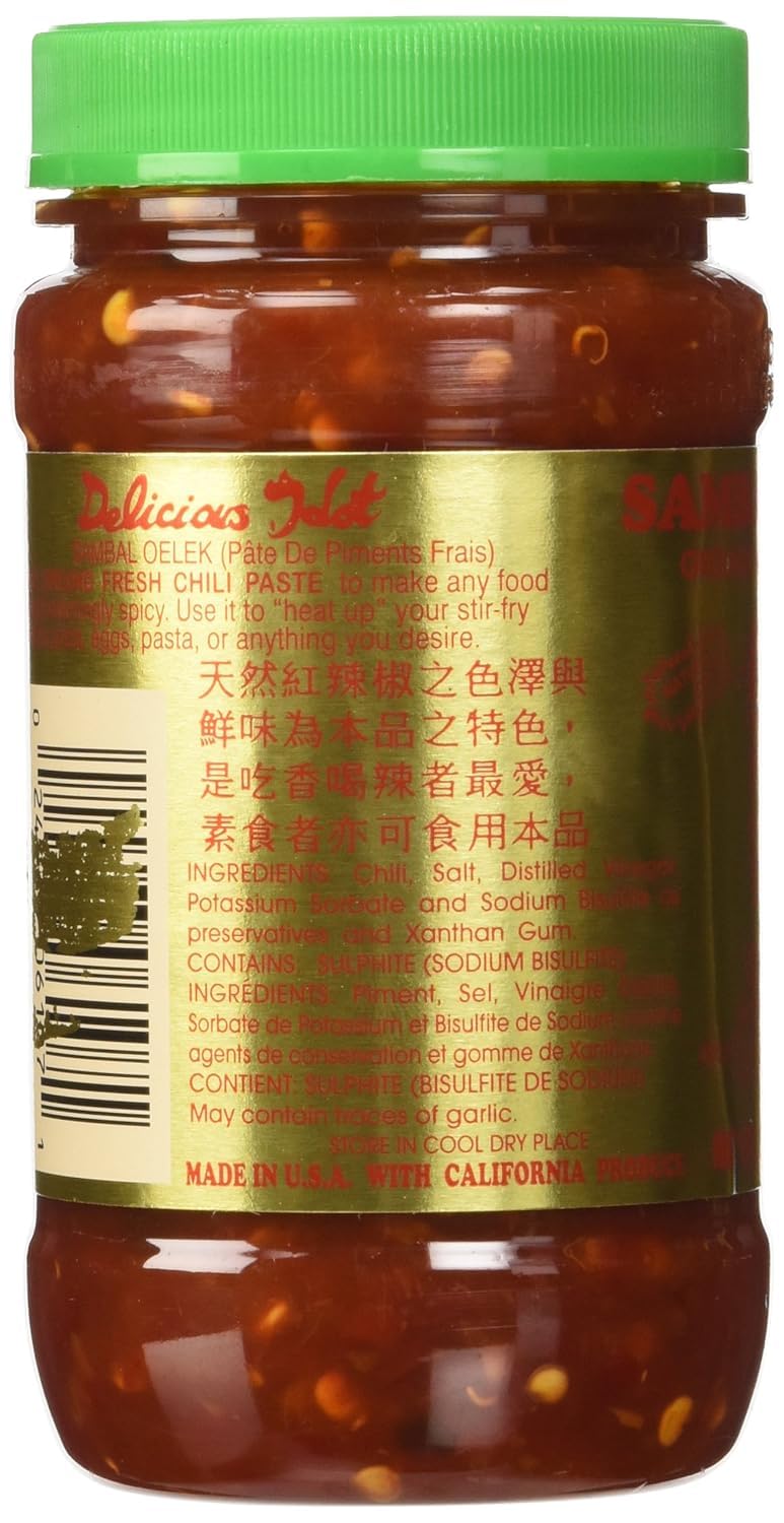 Sambal Oelek Chili Paste 8 Oz (Pack Of 2)