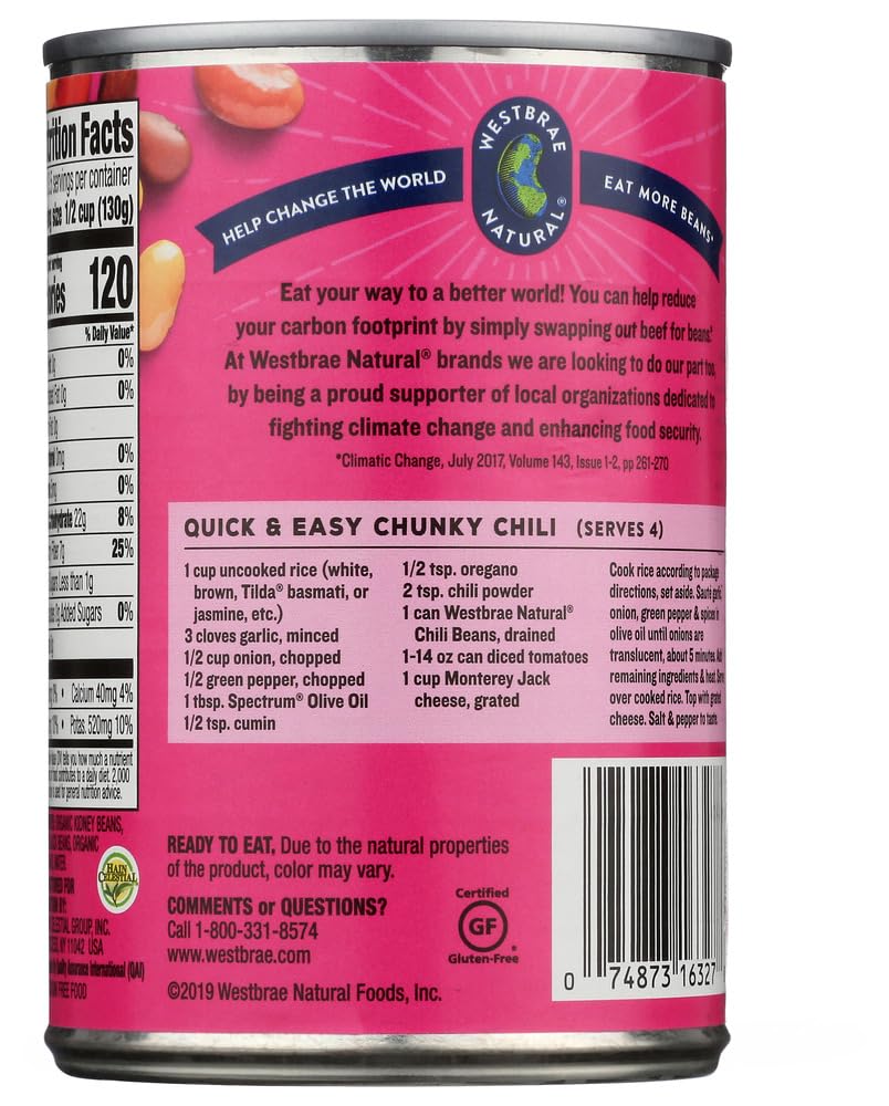 Westbrae Foods Chili Beans Fat Free (12X15 Oz)