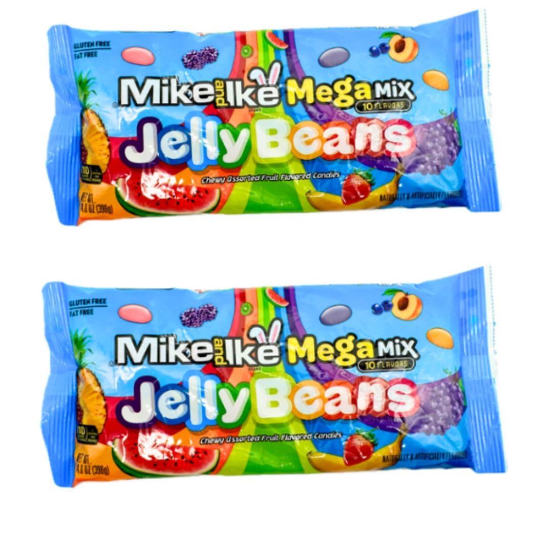Generic Easter Jelly Beans MegaMix - 10 Flavors, 28oz (2 Bags), Multi Color, Perfect for Egg Hunts or Baskets