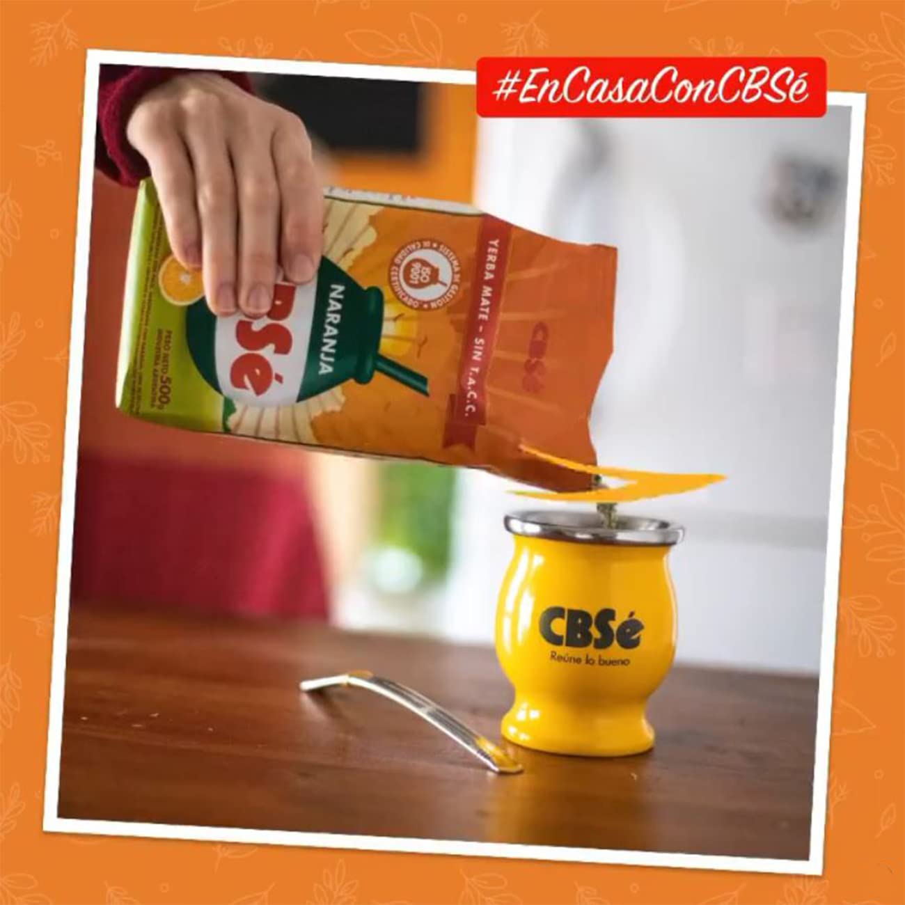 Cbsé Yerba Mate Orange Flavor – Loose Leaf Yerba Mate Tea, Naturally Caffeinated, Gluten-Free - 2 Pack (500 G Each)