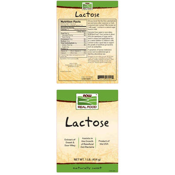 Now Foods Lactose Milk Sugar - 1 lb (Pack of 5)