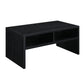 Convenience Concepts Northfield Admiral Deluxe Coffee Table With Shelves R4-0565, Black