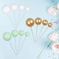 Gyufise 30Pcs Balls Cake Topper Mini Balloons Cupcake Topper Diy Cake Insert Topper Foam Cake Balls Baking Decoration For Weddin