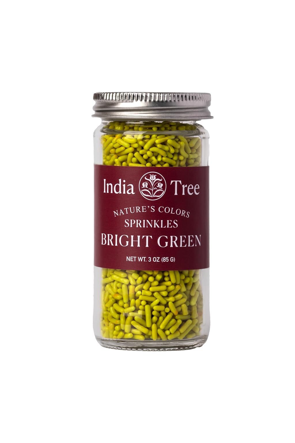 India Tree Nature'S Colors Bright Green Sprinkles 3 Oz | Natural, Vegan, Non-Gmo, Top 9 Allergen-Free