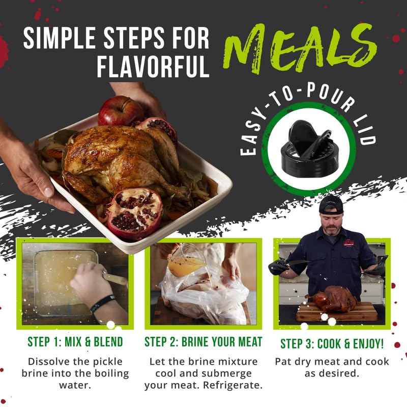 Lane'S Pickle Brine Seasoning, All-Natural Pickle Seasoning For A Healthier Dishes To Accommodate Meats, Veggies, Seafood, Made