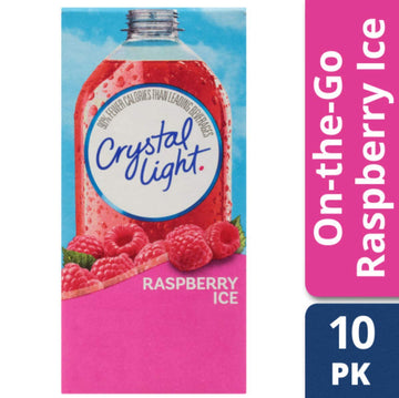 Crystal Light Sugar-Free Raspberry Ice Drink Mix (10 On-the-Go Packets)
