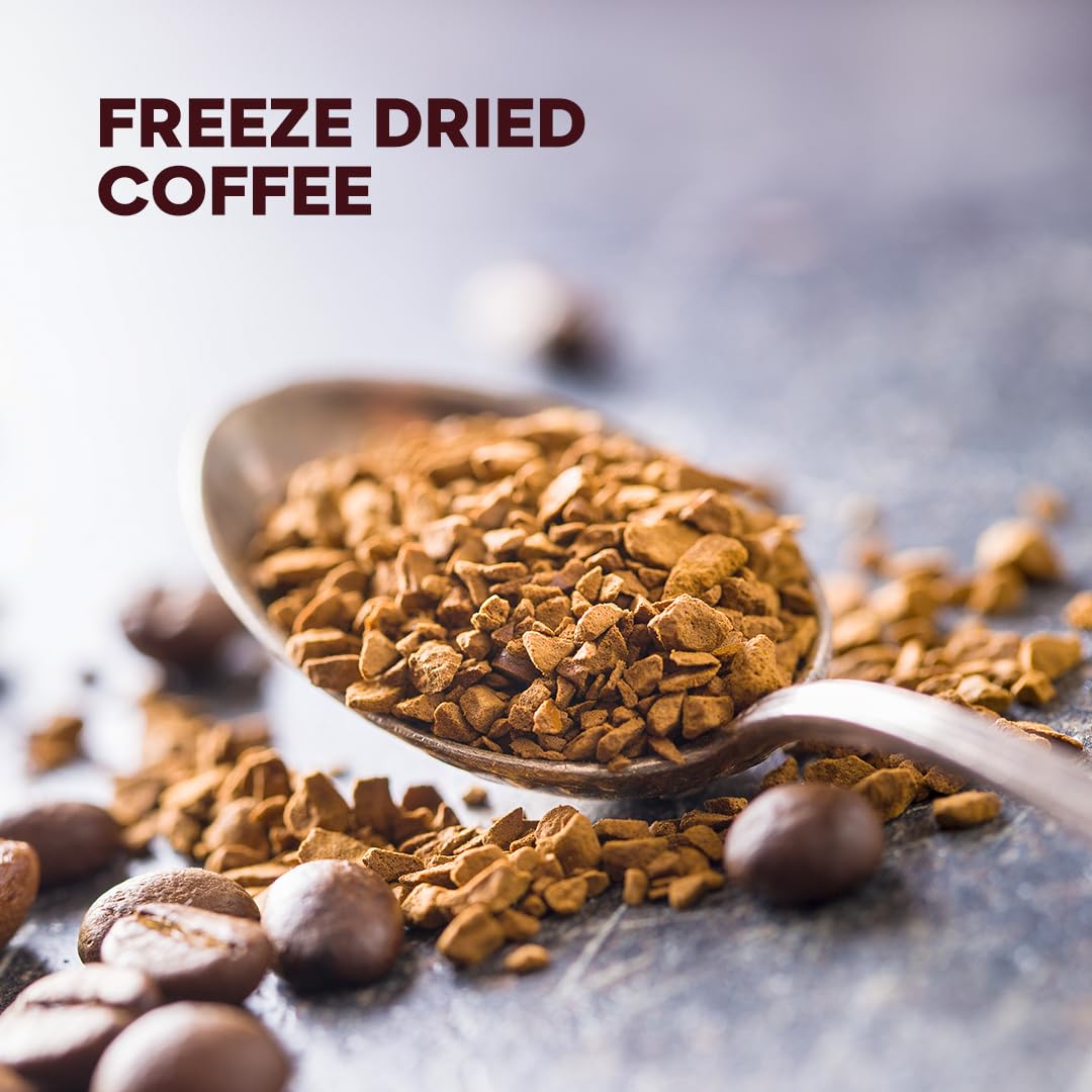 Juan Valdez Freeze Dried Coffee - Dulce de Leche Flavor | 100% Colombian Arabica Beans | 95g / 3.35oz | Easy to Prepare