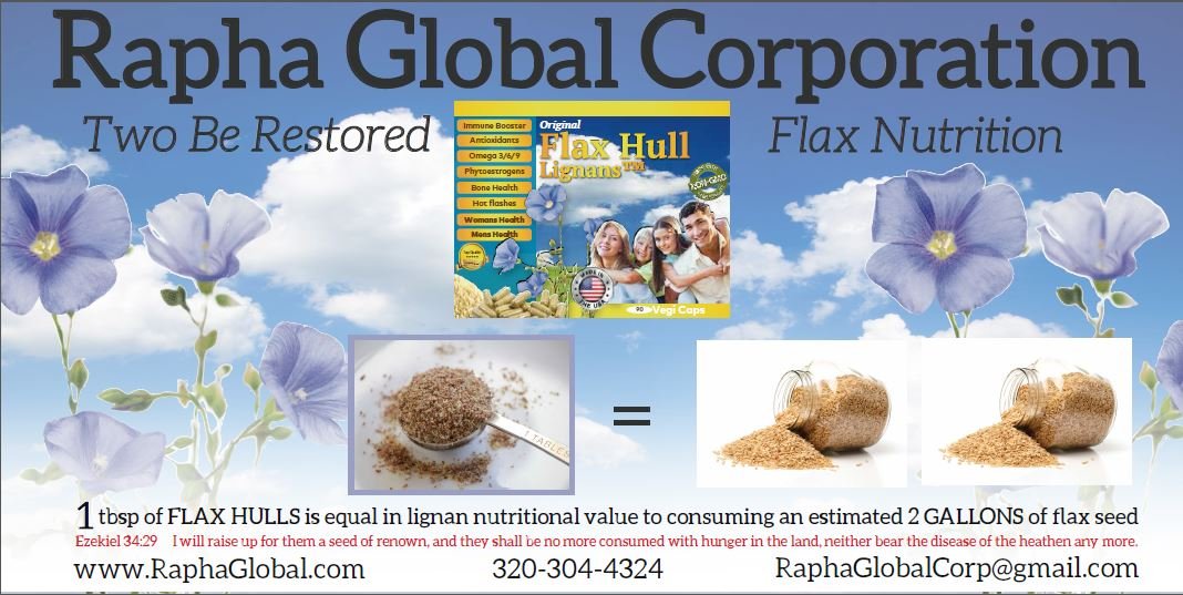 Rapha Global Flax Hull Lignans High Fiber Powder - Omega 3, Pack of 3