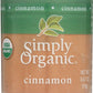 Simply Organic Ground Cinnamon, Certified Organic | 0.67 oz | Pack of 4 | Cinnamomum burmannii (Nees & T. Nees) Blume