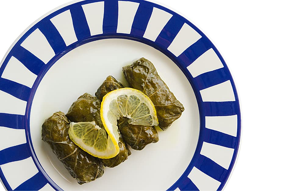 Kontos Dolmas Stuffed Grape Leaves With Rice  Bulk 4Lbs60 Dolmades Per Can-(Perfect Appetizers On A Mezze Platter-Charcuterie Bo